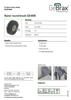 Product data sheet nylon round brush GB 808