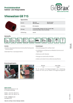 Produktdatenblatt Vlieswalzen GB 715