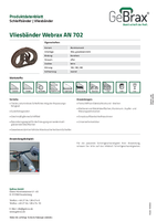 Produktdatenblatt Webrax AN 702