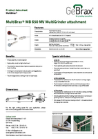 Product data sheet MultiBrax MB 650 MV