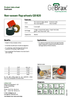 Product data sheet non-woven flap wheels GB 820