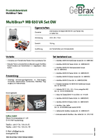 Produktdatenblatt MultiBrax MB 650 VA Set OW