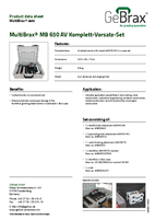 Product data sheet MultiBrax MB 650 AV