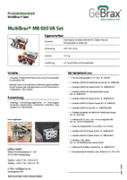Produktdatenblatt MultiBrax MB 650 VA Set