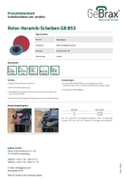 Produktdatenblatt Roloc-Keramik-Scheiben GB 85 Y