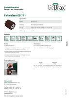 Produktdatenblatt Faltwalzen GB 711