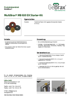 Produktdatenblatt MultiBrax MB 650 EK Starter-Kit 