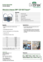 Product data sheet abrasive sleeves 3M 237 AA Trizact