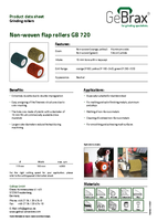 Product data sheet non-woven flap rollers GB 720