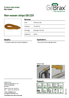 Product data sheet non-woven strips GB 220