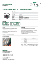 Produktdatenblatt 3M™ 237 AA Trizact™ Mini
