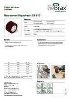 Product data sheet non-woven flap wheels GB 810