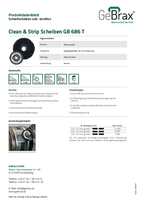Produktdatenblatt Clean & Strip Scheiben GB 686 T