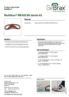 Product data sheet MultiBrax starter kit MB 650 BV