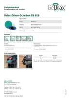 Produktdatenblatt Roloc-Zirkon-Scheiben GB 653