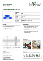 Product data sheet abrasive sleeves GB 350
