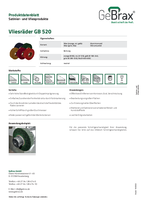 Produktdatenblatt Vliesräder GB 520