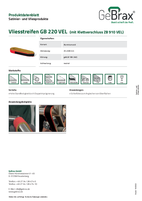 Produktdatenblatt Vliesstreifen GB 220 VEL