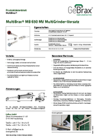 Produktdatenblatt MultiBrax MB 650 MV MultiGrinder-Vorsatz