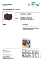 Product data sheet non-woven rolls GB 410