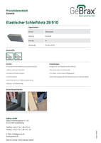 Produktdatenblatt Elastischer Schleifklotz ZB 910