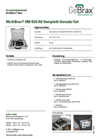 Produktdatenblatt MultiBrax MB 650 AV Komplett-Vorsatz-Set