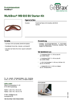 Produktdatenblatt MultiBrax MB 650 BV Starter-Kit